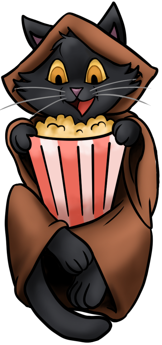 Craig's illustrated cloaked cat avatar